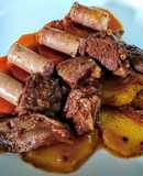 JARRETE Guisado con Salchichas...!