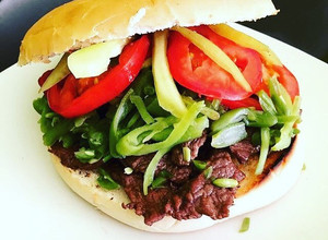 Una foto de Sándwich chacarero
