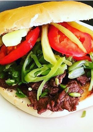 Una foto de Sándwich chacarero