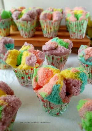 Foto resep Unicorn Steamed Cake (cup)