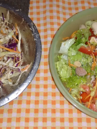 Cómo Preparar Ensalada coleslaw liviana  y mixta con frutos secos  que Muy delicioso