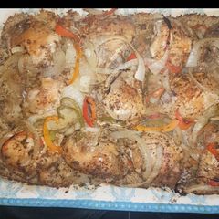 A picture of One pot chicken and rice.