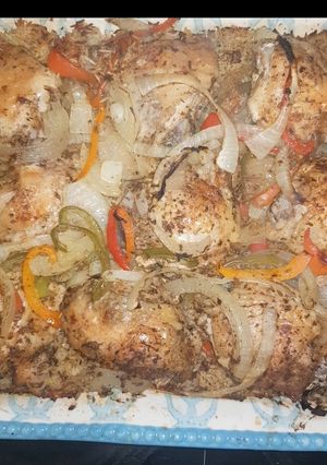 A picture of One pot chicken and rice.