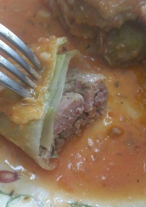 Una foto de Repollo relleno de carne
