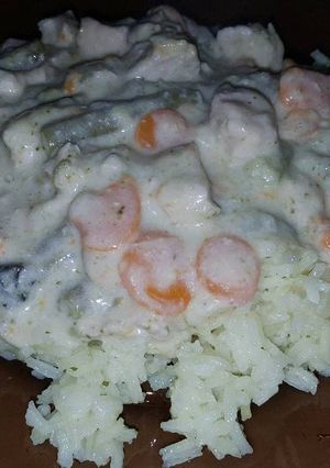 Tavaszi, tejszínes csirkeragu recept fotója