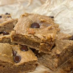 A picture of Chickpea blondies.