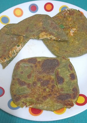 A picture of Spinach And Tofu Paratha.