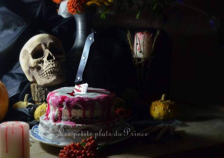 Recette de Tous les soirs de la semaine Gâteau sanglant pour Halloween