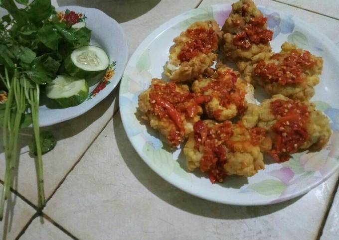 Ayam geprek hemat dan nikmat