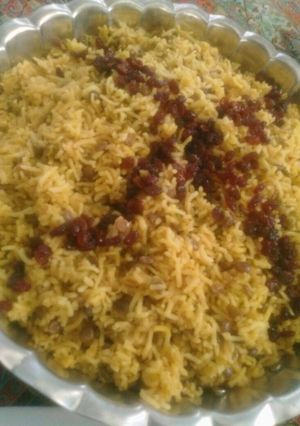 عکسی از دستور پلو ماش و عدس