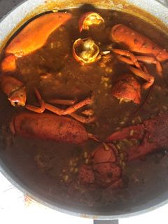Una foto de Arroz con bogavante