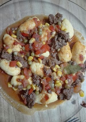 Una foto de Ñoquis de polenta!! Rico rico!