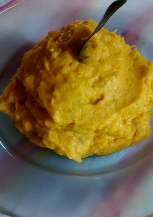 Una foto de Puré de zapallo riquísimo