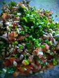 PICO de Gallo con semillas de Girasol y Cebollín!