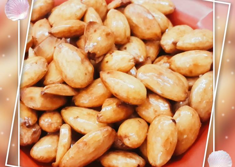 لوز مقرمش لزوم أرز الخلطه