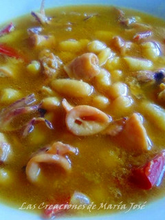 Una foto de Alubias guisadas con calamares