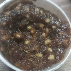 A picture of Wood Apple sweet.
