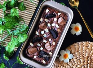Foto resep Fudgy Shiny Crust Brownie (Brownies Panggang)