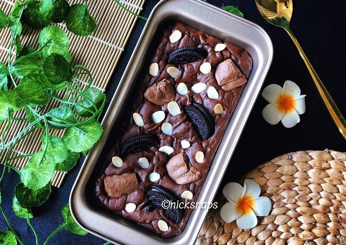 Resep Fudgy Shiny Crust Brownie Brownies Panggang Oleh Enik