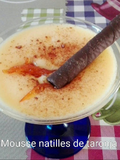 Una foto de Natillas mousse de naranja con leche de avena