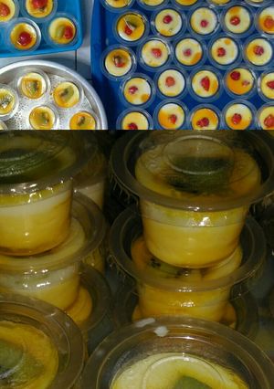 Foto resep Puding susu saus mangga 🍧