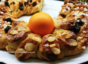 Foto principal de Rosca de Pascua con pasas y nueces