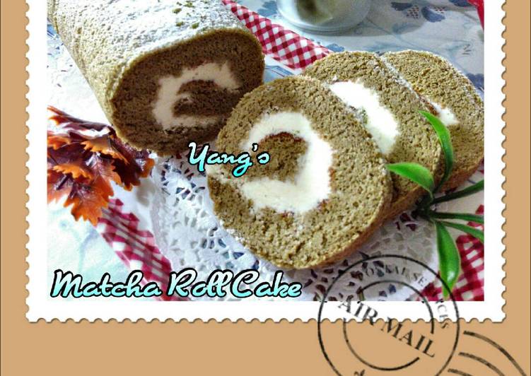 Resep 💮Matcha Roll Cake🌿 yang Lezat Sekali
