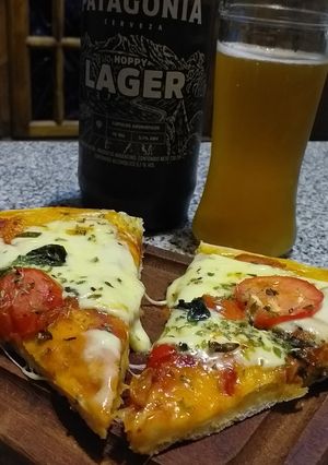 Una foto de Pizza casera