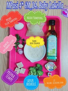 Foto resep Mpasi Lakella 4* 6M_D4 Beras Organik + Telur Yampung
