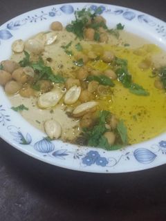 صورة لوصفة حمص بالطحينيه
