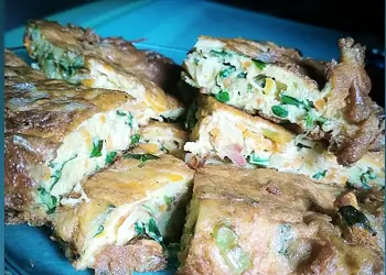 Masakan Unik Ide bekal, Omelet Sayur Nikmat Lezat