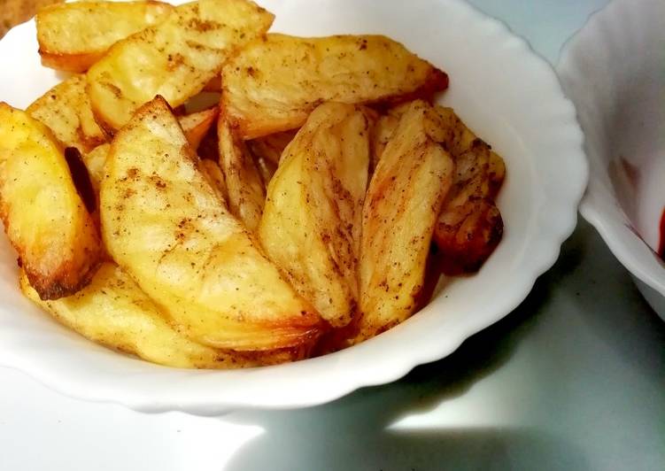 5 Easy Dinner Baked potato wedges