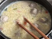 Gambar sup mixed vegetables telur