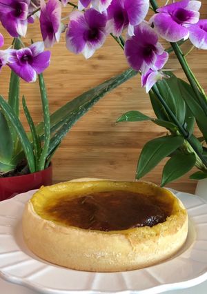 Une photo de Flan vegan