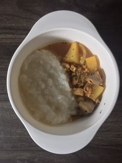Foto resep Mpasi 9 Bulan - Nasi Tim Semur Hati & Dada Ayam