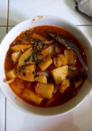 Foto resep Kentang masak asam manis (bamboe)