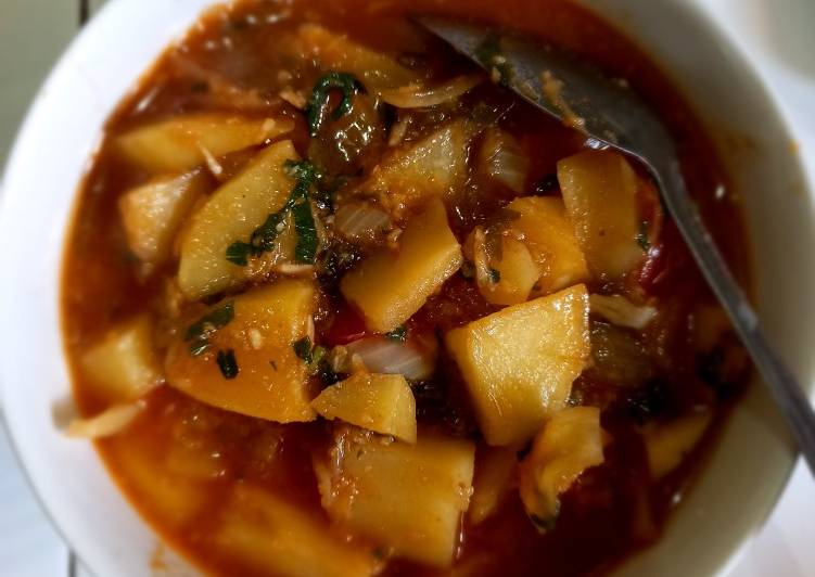 Resep Kentang masak asam manis (bamboe) yang Bikin Ngiler