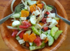 Una foto de Ensalada griega tradicional