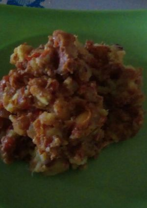 A picture of Mash Potato sauce.