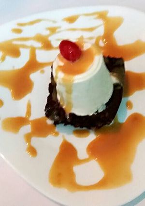 A picture of Eggless Chocolate Whole Wheat Brownie.