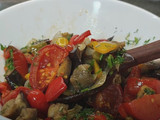 Ensalada templada de verduras asadas