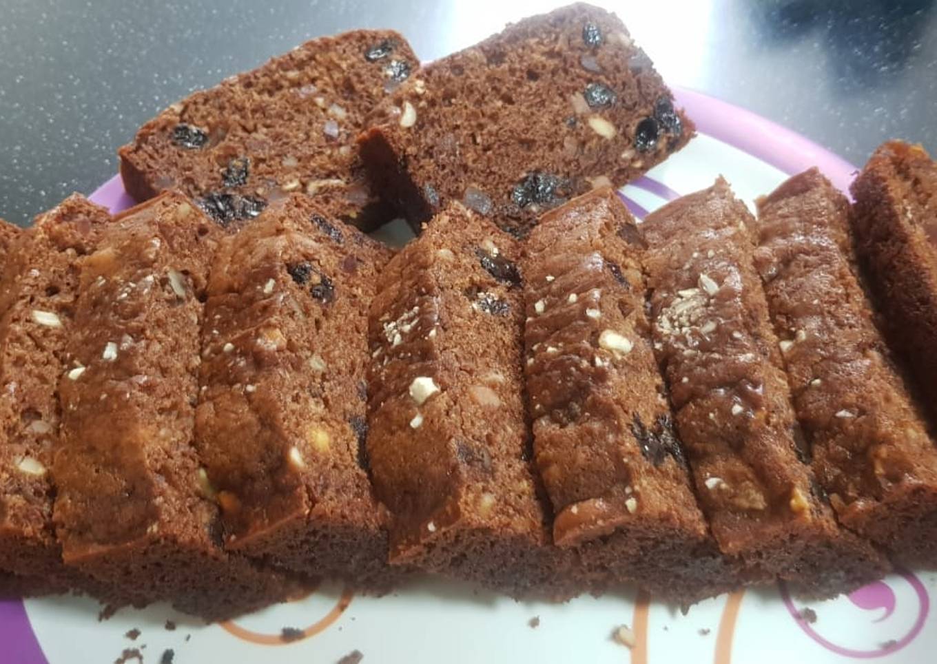 Eggless Wheat fruit cake (Christmas plum cake)