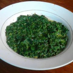 A picture of Indigenous Veges (Jute Mallow & Cowpeas).