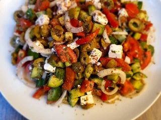 سالاد یونانی 🍅🥒🥗