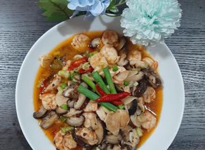 Foto resep Tumis Udang Jamur Shiitake