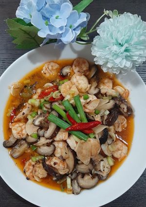 Foto resep Tumis Udang Jamur Shiitake