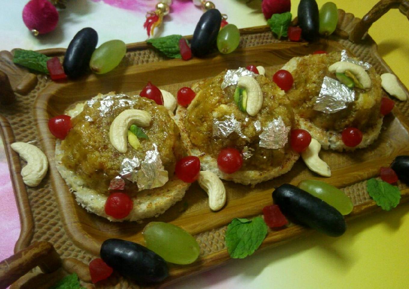 Watermelon rind halwa