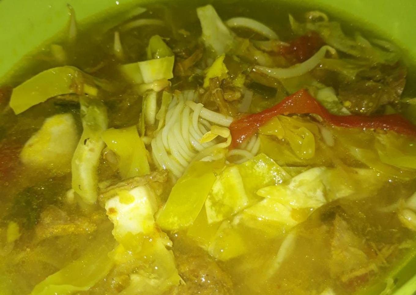 Soto daging, paru sapi