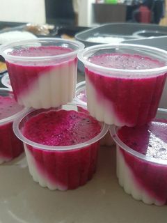 Foto resep Puding Susu Buah Naga