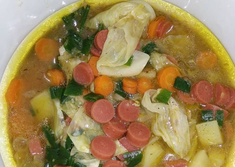 Sayur sop mix sosis